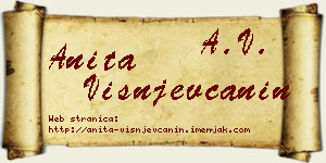 Anita Višnjevčanin vizit kartica